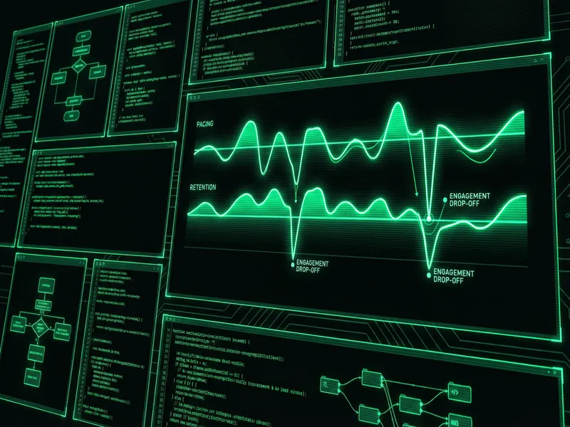 视频剪辑节奏 jm 完播率波形分析